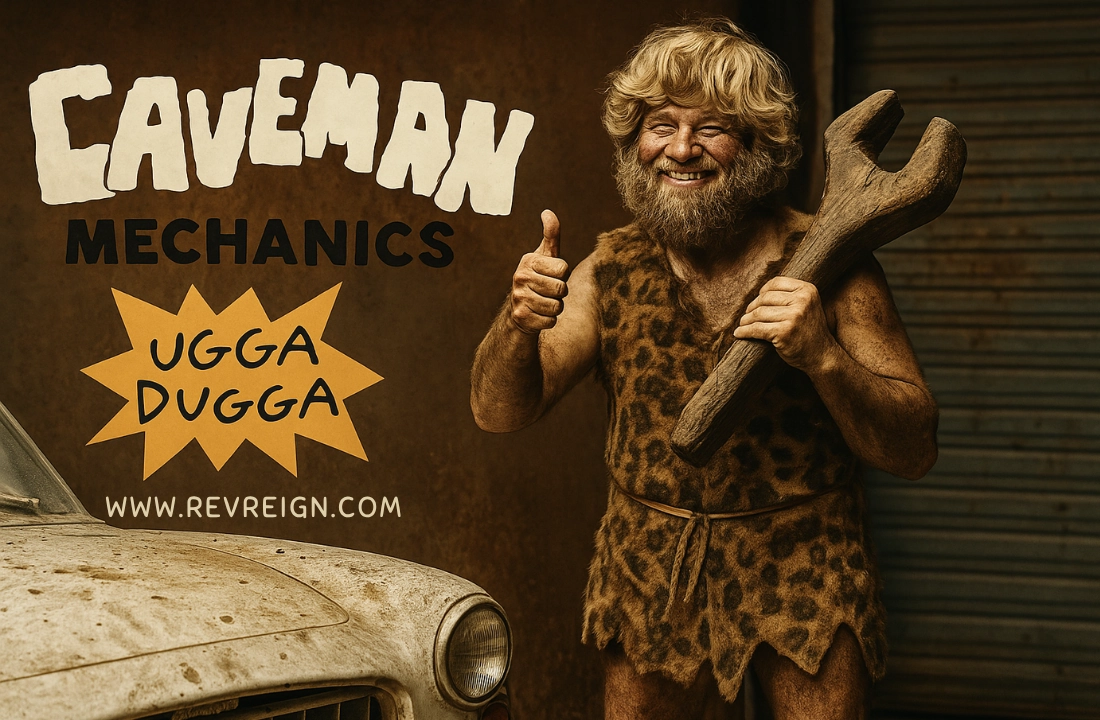 Caveman Mechanics T-shirt Model